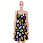 Ecstasy pills pattern Spaghetti Strap Velvet Dress