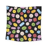 Ecstasy pills pattern Square Tapestry (Small)