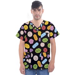 Men s V-Neck Scrub Top 