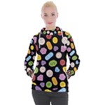 Ecstasy pills pattern Women s Hooded Pullover