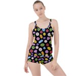 Ecstasy pills pattern Boyleg Tankini Set 