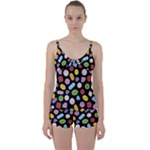 Ecstasy pills pattern Tie Front Two Piece Tankini