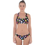 Ecstasy pills pattern Cross Back Hipster Bikini Set