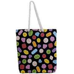 Full Print Rope Handle Tote (Large) 