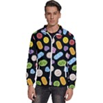 Ecstasy pills pattern Men s High Neck Windbreaker