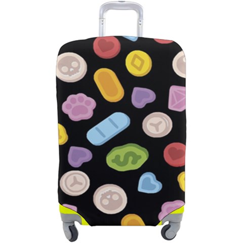 Ecstasy pills pattern Luggage Cover (Large) from ArtsNow.com