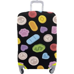 Ecstasy pills pattern Luggage Cover (Large) from ArtsNow.com