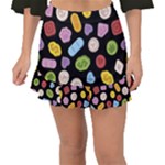 Ecstasy pills pattern Fishtail Mini Chiffon Skirt