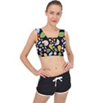 Ecstasy pills pattern V-Back Sports Bra