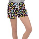 Ecstasy pills pattern Women s Velour Lounge Shorts