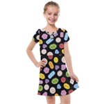 Ecstasy pills pattern Kids  Cross Web Dress