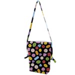 Ecstasy pills pattern Folding Shoulder Bag