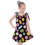 Ecstasy pills pattern Kids  Tie Up Tunic Dress