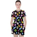 Ecstasy pills pattern Women s T-Shirt and Shorts Set