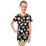 Ecstasy pills pattern Kids  Mesh T-Shirt and Shorts Set