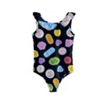 Ecstasy pills pattern Kids  Frill Swimsuit