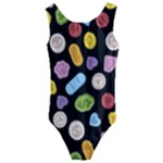 Ecstasy pills pattern Kids  Cut-Out Back One Piece Swimsuit