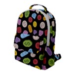 Ecstasy pills pattern Flap Pocket Backpack (Large)