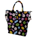 Ecstasy pills pattern Buckle Top Tote Bag