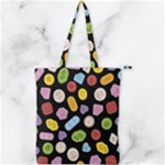 Ecstasy pills pattern Double Zip Up Tote Bag