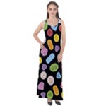 Ecstasy pills pattern Sleeveless Velour Maxi Dress