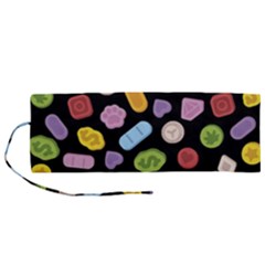 Ecstasy pills pattern Roll Up Canvas Pencil Holder (M) from ArtsNow.com