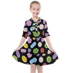 Ecstasy pills pattern Kids  All Frills Chiffon Dress