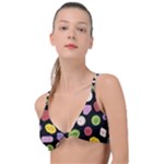 Ecstasy pills pattern Knot Up Bikini Top