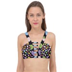 Ecstasy pills pattern Cage Up Bikini Top