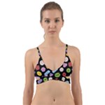 Ecstasy pills pattern Wrap Around Bikini Top