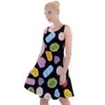 Ecstasy pills pattern Knee Length Skater Dress