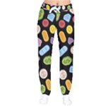 Ecstasy pills pattern Women Velvet Drawstring Pants