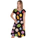 Ecstasy pills pattern Classic Short Sleeve Dress