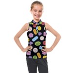 Ecstasy pills pattern Kids  Sleeveless Polo T-Shirt