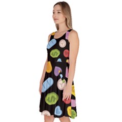 Knee Length Skater Dress With Pockets 