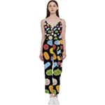 Ecstasy pills pattern V-Neck Camisole Jumpsuit