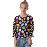 Ecstasy pills pattern Kids  Cuff Sleeve Top