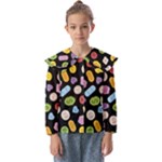 Ecstasy pills pattern Kids  Peter Pan Collar Blouse