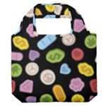 Ecstasy pills pattern Premium Foldable Grocery Recycle Bag