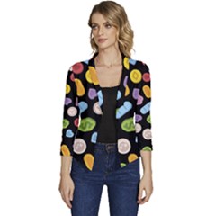 Women s Casual 3/4 Sleeve Spring Jacket 