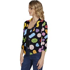 Women s Casual 3/4 Sleeve Spring Jacket 