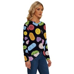 Long Sleeve Crew Neck Pullover Top 