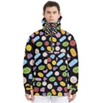 Ecstasy pills pattern Men s Pullover Zip Ski and Snowboard Waterproof Breathable Jacket