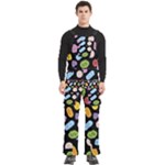 Ecstasy pills pattern Men s Side Zip Front Pouch Ski And Snowboard Bib Pants	