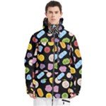 Ecstasy pills pattern Men s Multi Pockets Zip Ski and Snowboard Waterproof Breathable Jacket