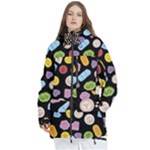 Ecstasy pills pattern Women s Multi Pockets Zip Ski and Snowboard Waterproof Breathable Jacket