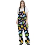 Ecstasy pills pattern Women s Front Zip Ski And Snowboard Bib Pants