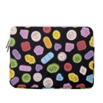 Ecstasy pills pattern 13  Vertical Laptop Sleeve Case With Pocket