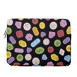 Ecstasy pills pattern 14  Vertical Laptop Sleeve Case With Pocket