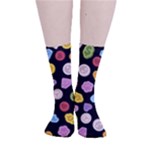 Ecstasy pills pattern Smooth Crew Length Tube Socks